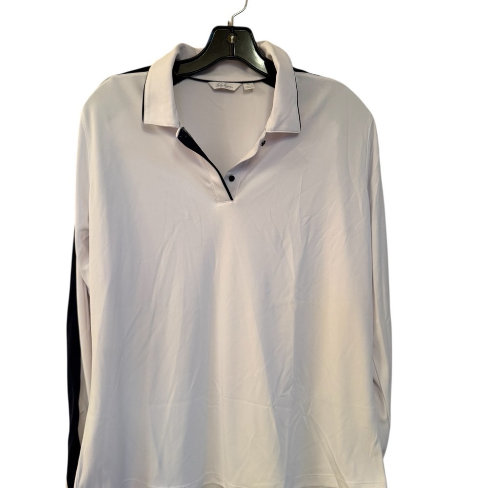 Lady Hagen White and Blue Women’s Polo Shirt
